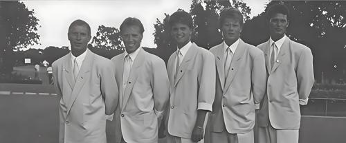 Rolf Wirhed, Christain Hardin, Jesper Parnevik, C.M. Rystrom, Johan Rystrom